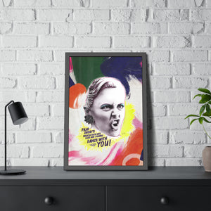 LIZ HOLT [Coloured-BG] - Framed Paper Posters