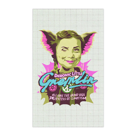 DEMONIC LITTLE GREMLIN - Tea Towel