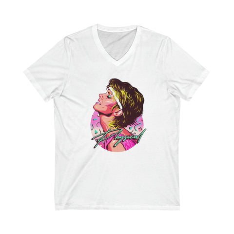 PHYSICAL - Unisex Jersey Short Sleeve V-Neck Tee