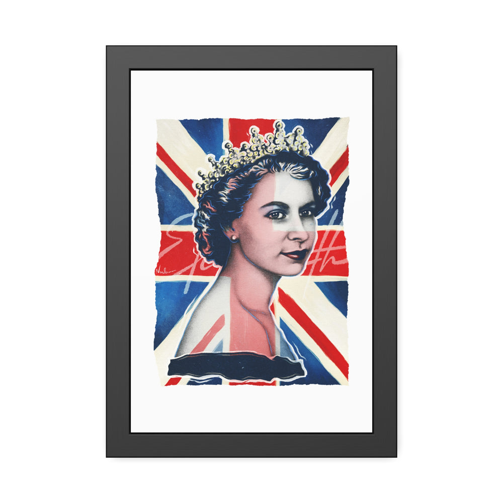 Queen Elizabeth - Framed Paper Posters