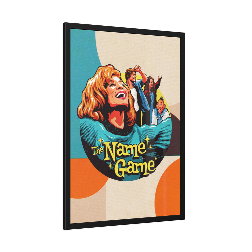 The Name Game [Coloured BG] - Framed Paper Posters