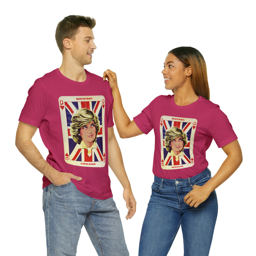 Queen Of Hearts [UK-Printed] - Unisex Jersey Short Sleeve Tee