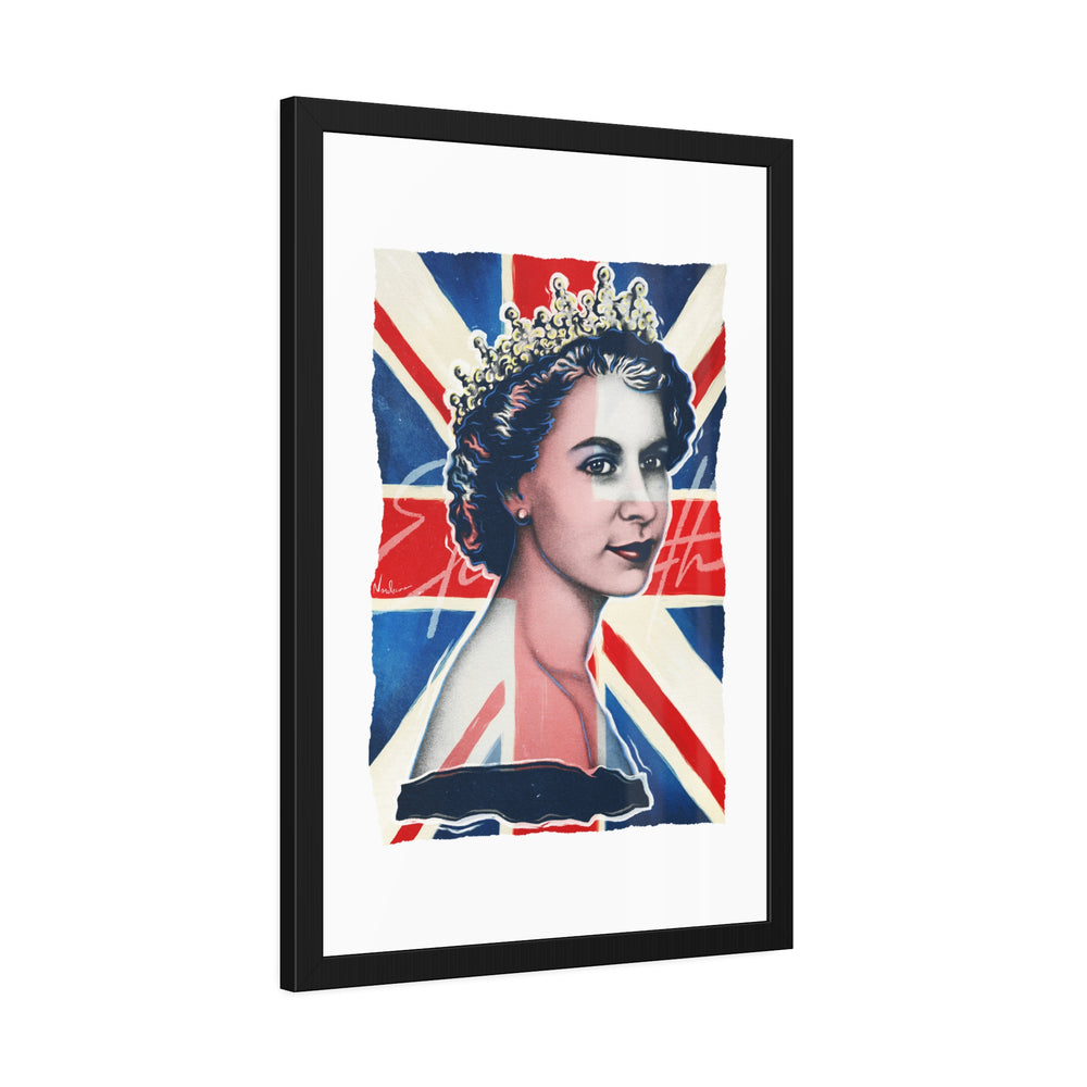Queen Elizabeth - Framed Paper Posters