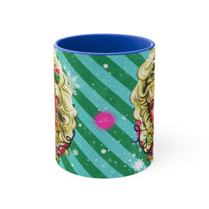 Have A Holly Dolly Christmas! - 11oz Accent Mug (Australian Printed)