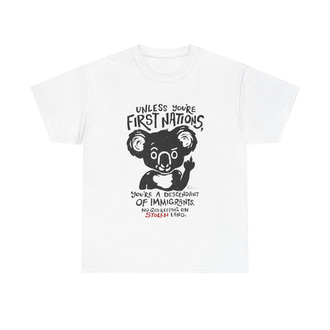 No Gatekeeping On Stolen Land [Australian-Printed] - Unisex Heavy Cotton Tee