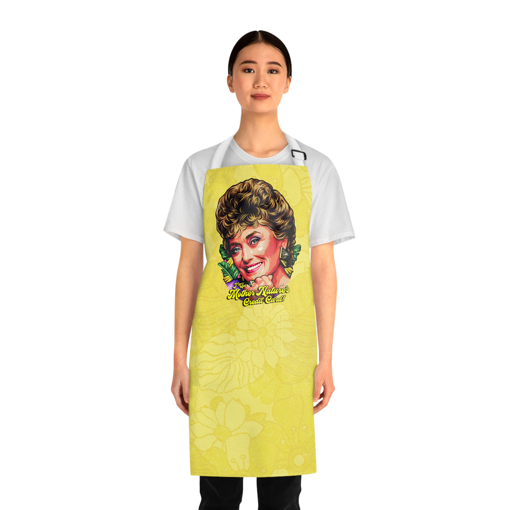 I Use Mother Nature’s Credit Card! - Apron (AOP)