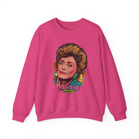 Flirting Is Part Of My Heritage! [US-Printed] - Unisex Heavy Blend™ Crewneck Sweatshirt