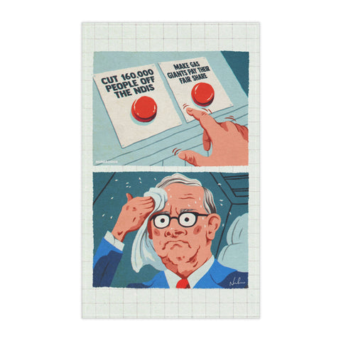No Gas Company Left Behind - Tea Towel