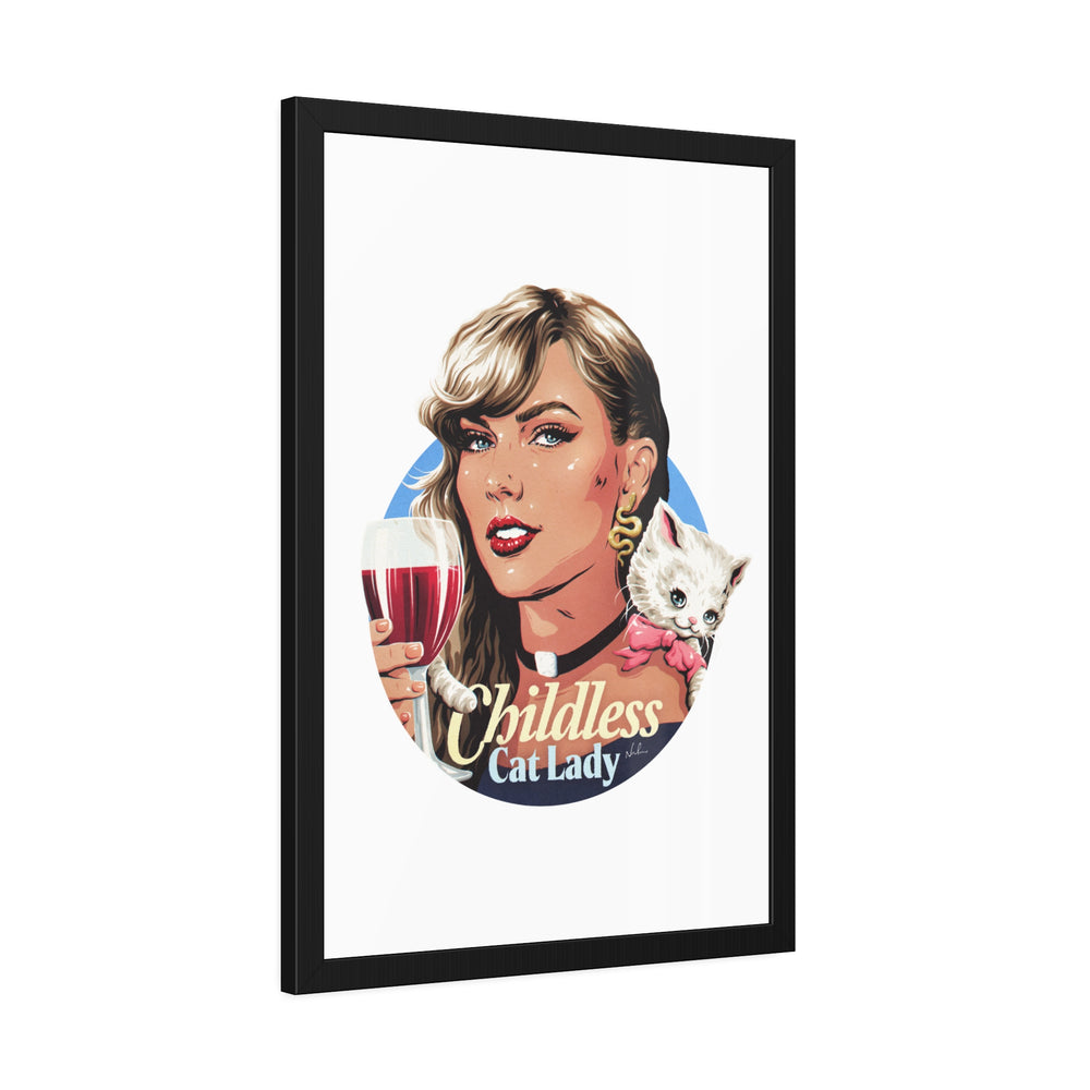 Childless Cat Lady - Framed Paper Posters