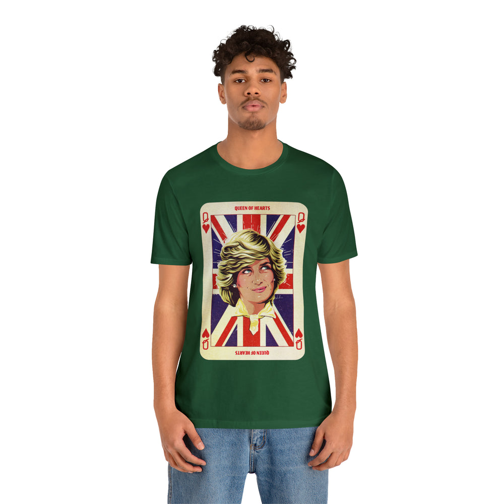 Queen Of Hearts [UK-Printed] - Unisex Jersey Short Sleeve Tee