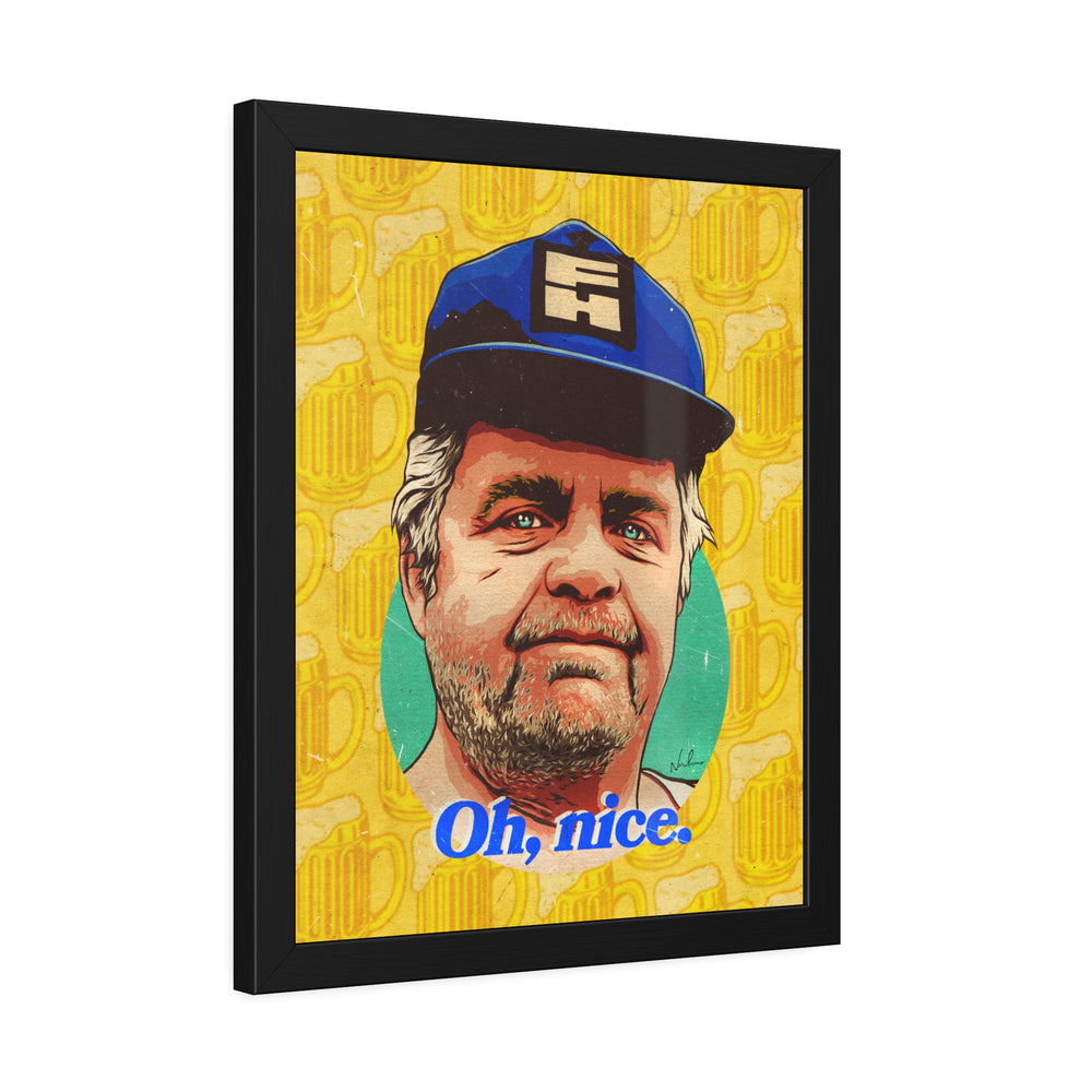 OH, NICE [Coloured-BG] - Framed Paper Posters