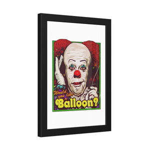 Would You Like A Balloon? - Framed Paper Posters