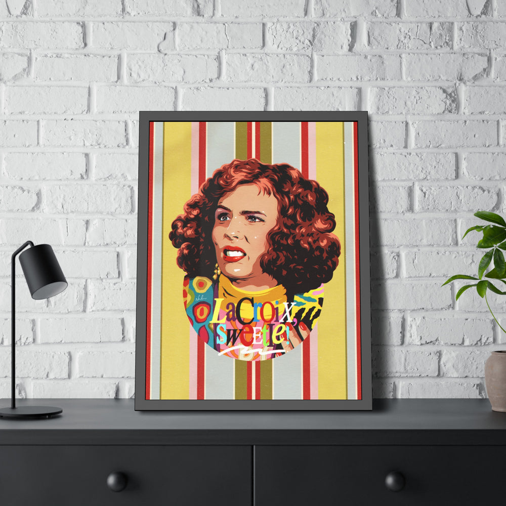 LaCroix, Sweetie! [Coloured-BG] - Framed Paper Posters