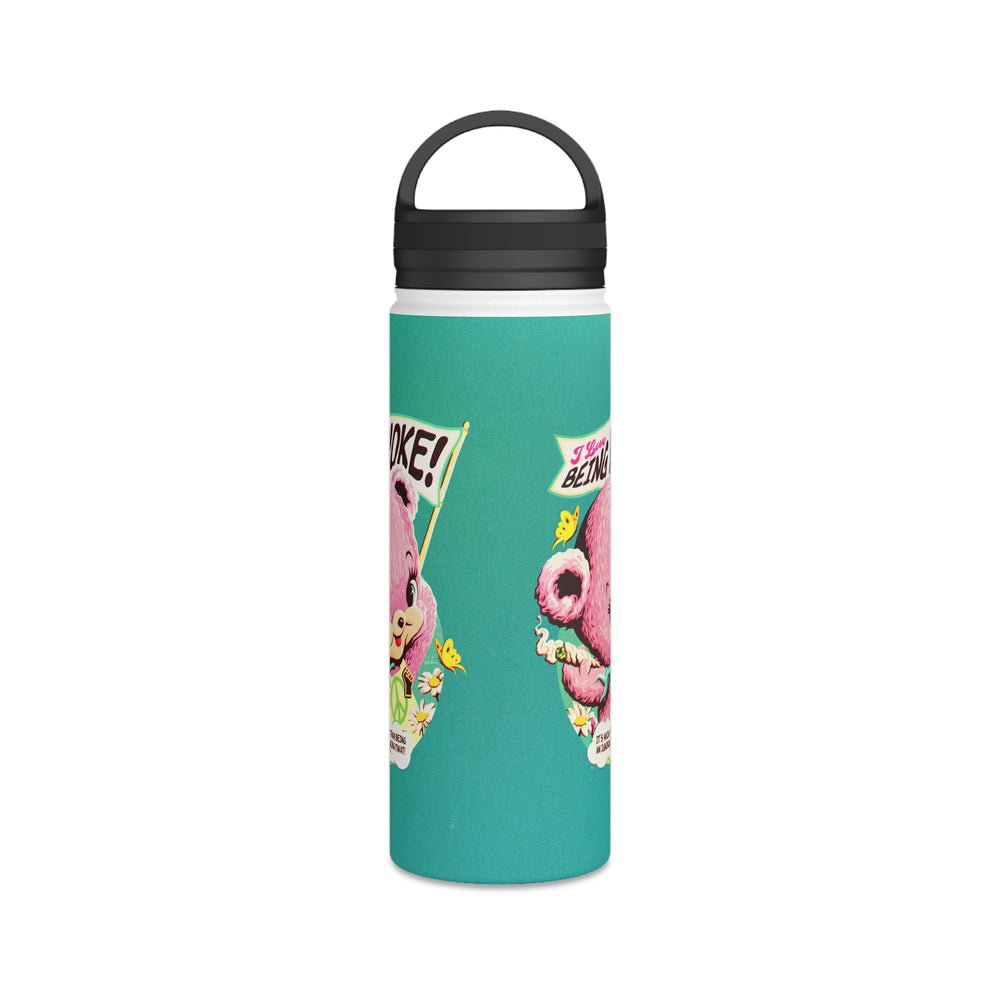 I Love Being Woke - Stainless Steel Water Bottle, Handle Lid