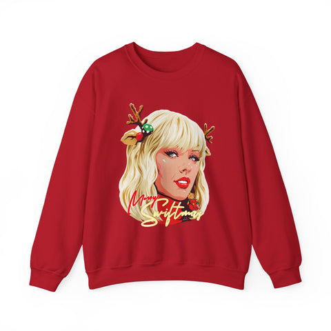 Merry Swiftmas [UK-Printed] - Unisex Heavy Blend™ Crewneck Sweatshirt