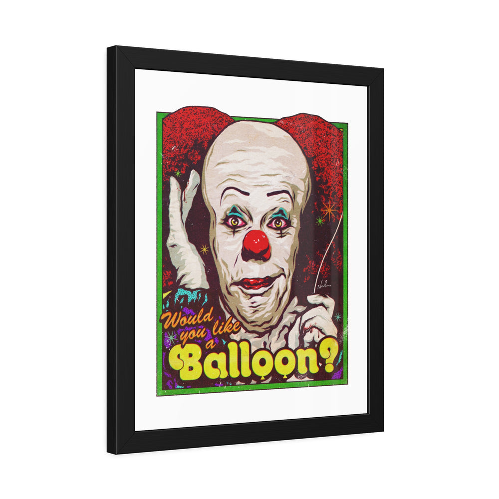 Would You Like A Balloon? - Framed Paper Posters