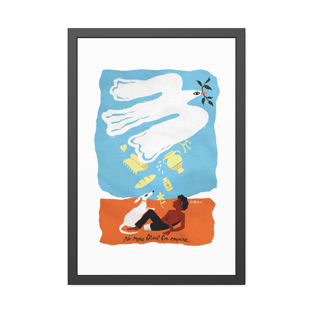 No More Blood For Empire - Framed Paper Posters
