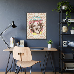 ROSE [Coloured-BG] - Framed Paper Posters