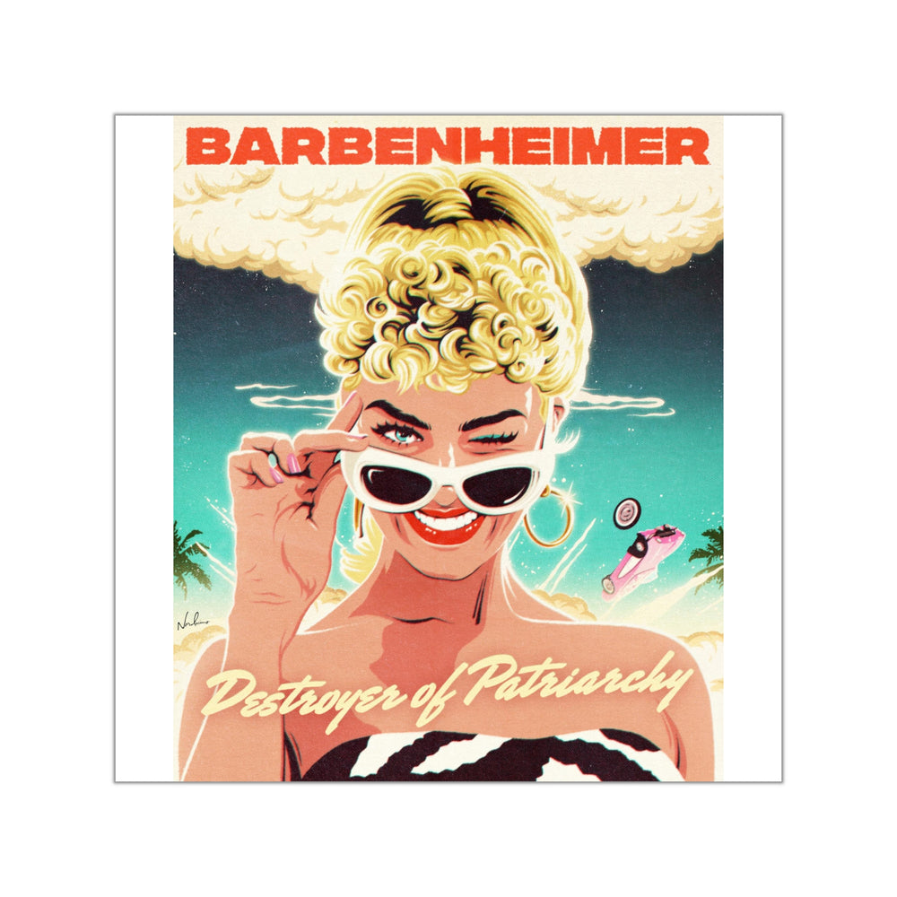 BARBENHEIMER - Square Vinyl Stickers