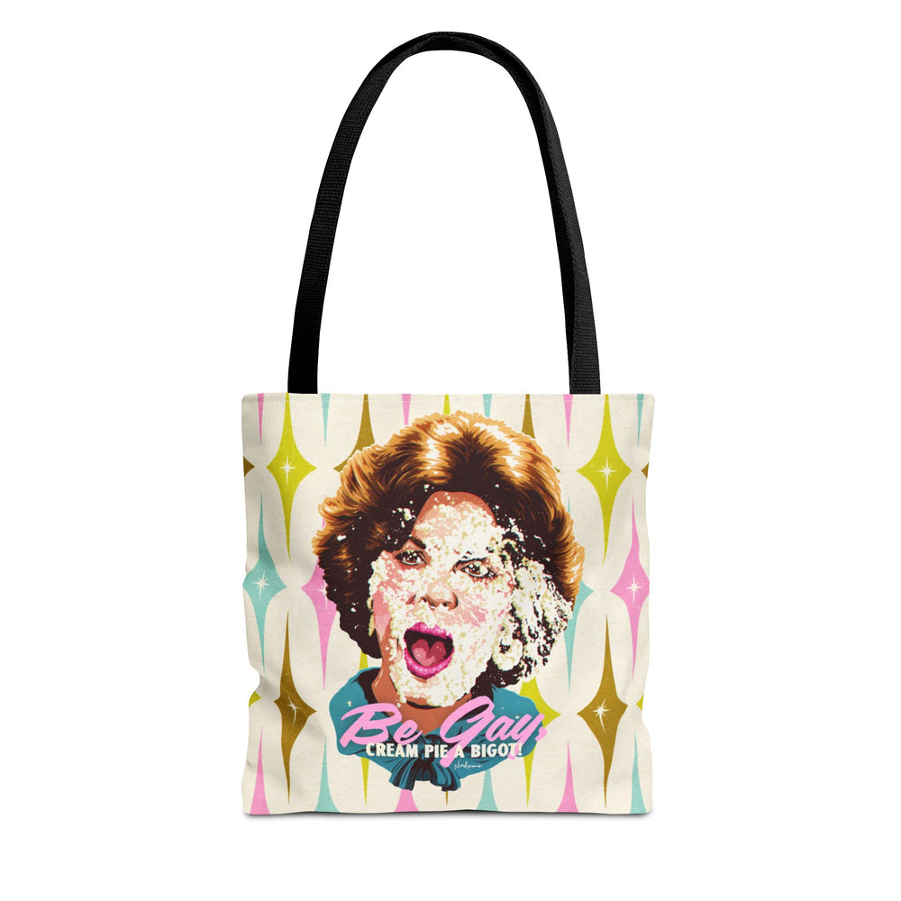 Be Gay, Cream Pie A Bigot! [US-Printed] - Tote Bag (AOP)