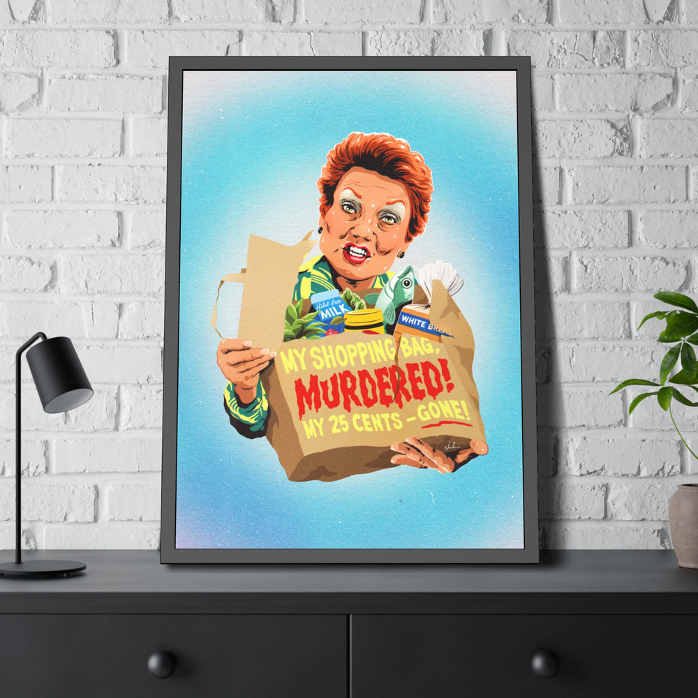 My Shopping Bag, Murdered! - Framed Paper Posters