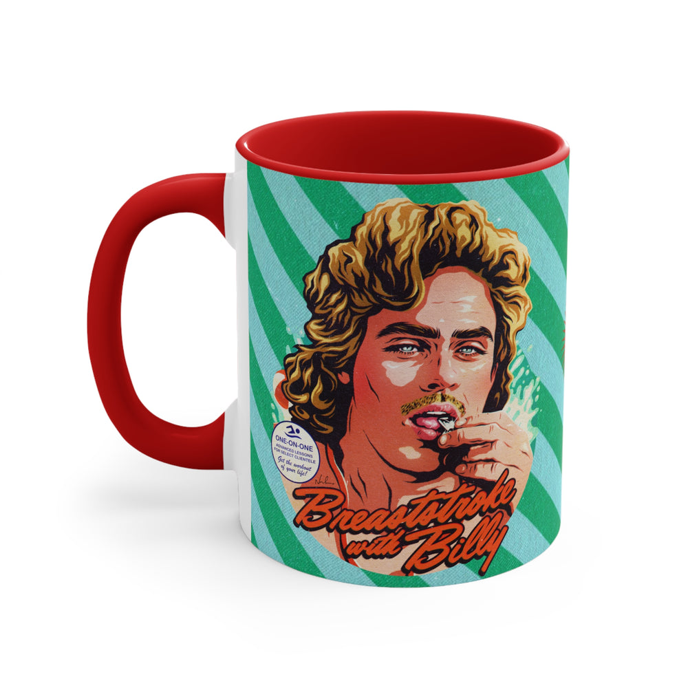 Breaststroke With Billy - 11oz Accent Mug (Australian Printed)