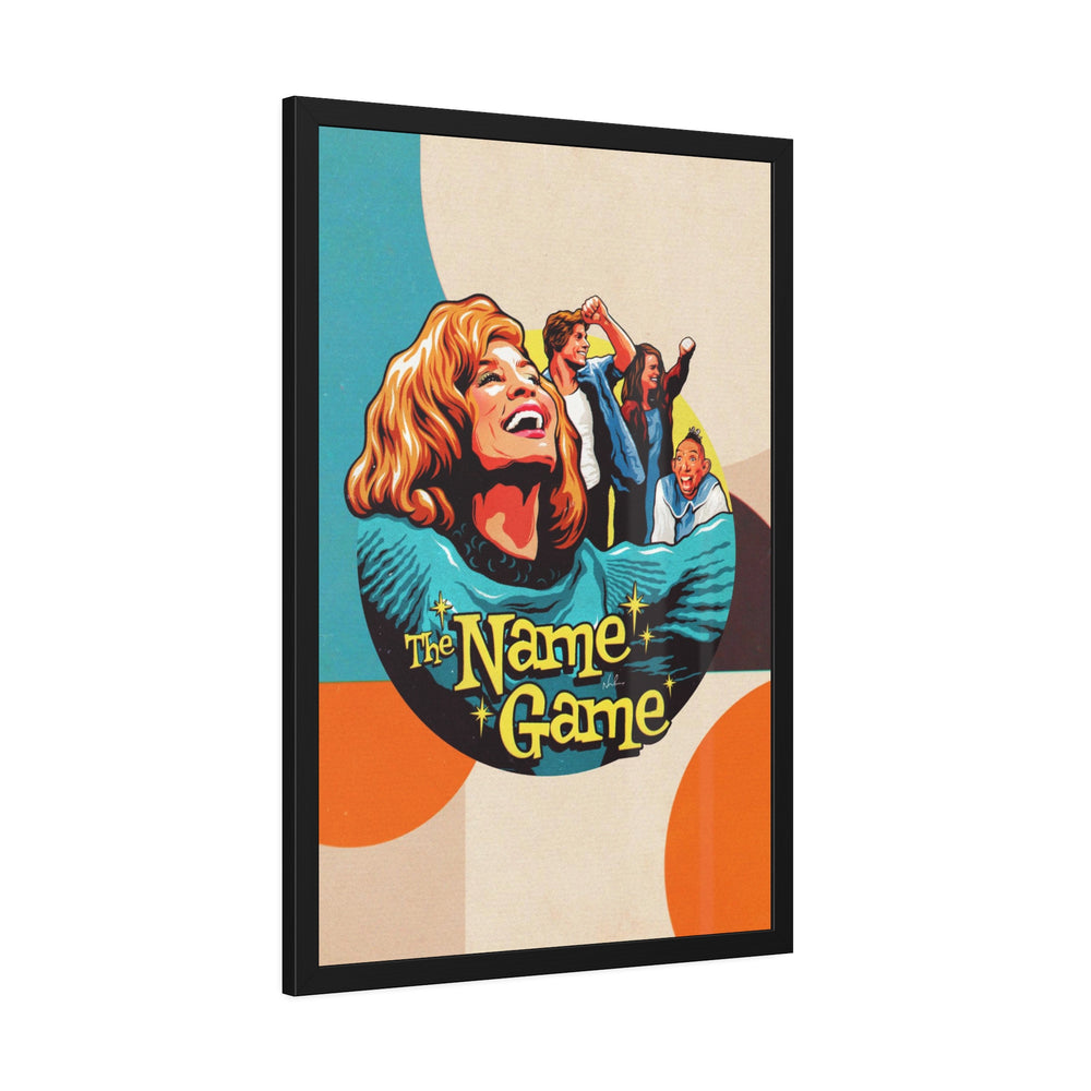 The Name Game [Coloured BG] - Framed Paper Posters