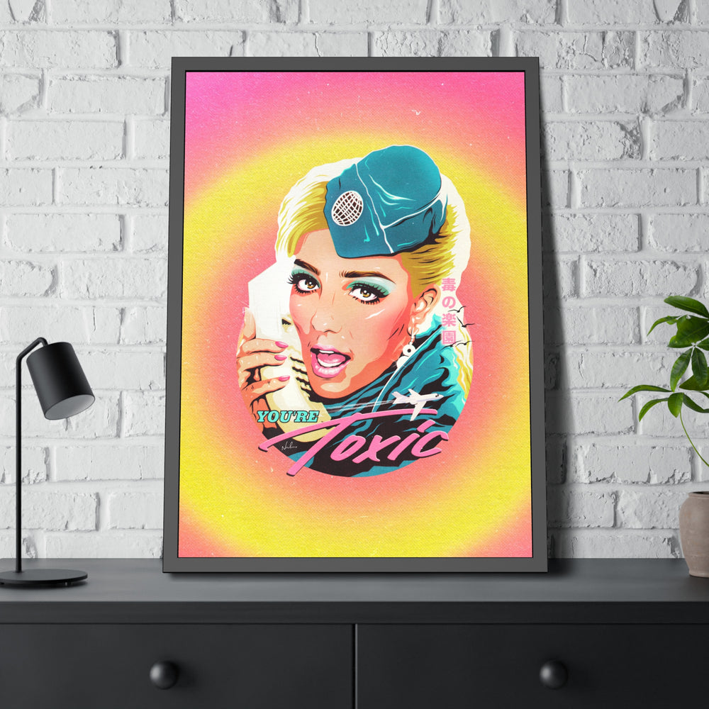 TOXIC [Coloured-BG] - Framed Paper Posters