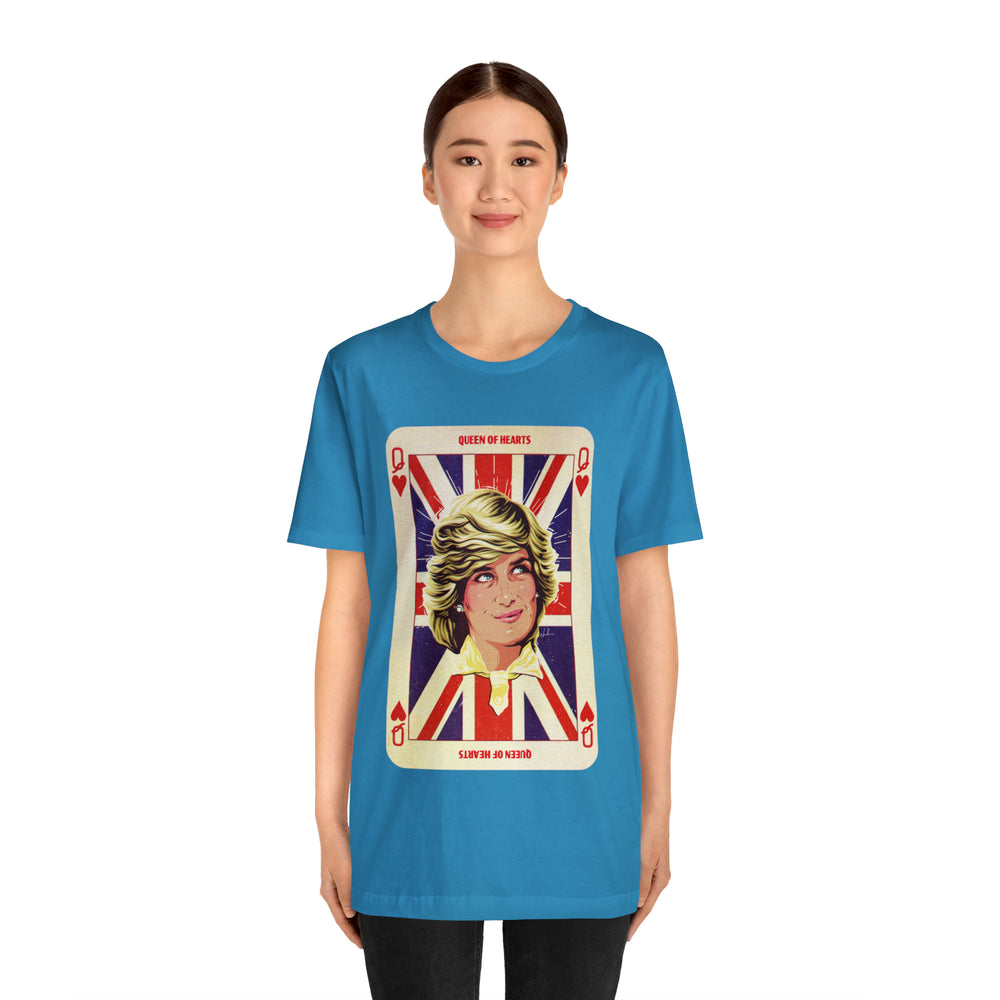 Queen Of Hearts [UK-Printed] - Unisex Jersey Short Sleeve Tee