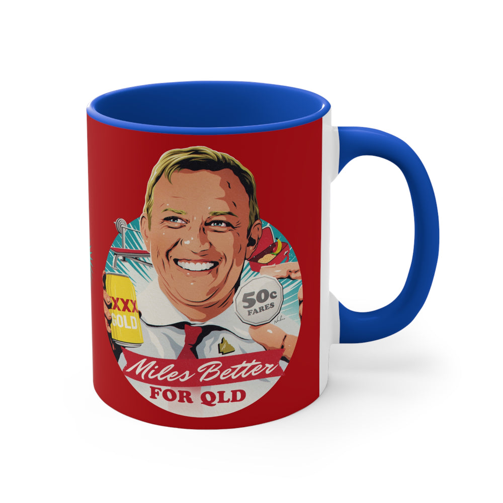 Miles Better For QLD - 11oz Accent Mug (Australian Printed)