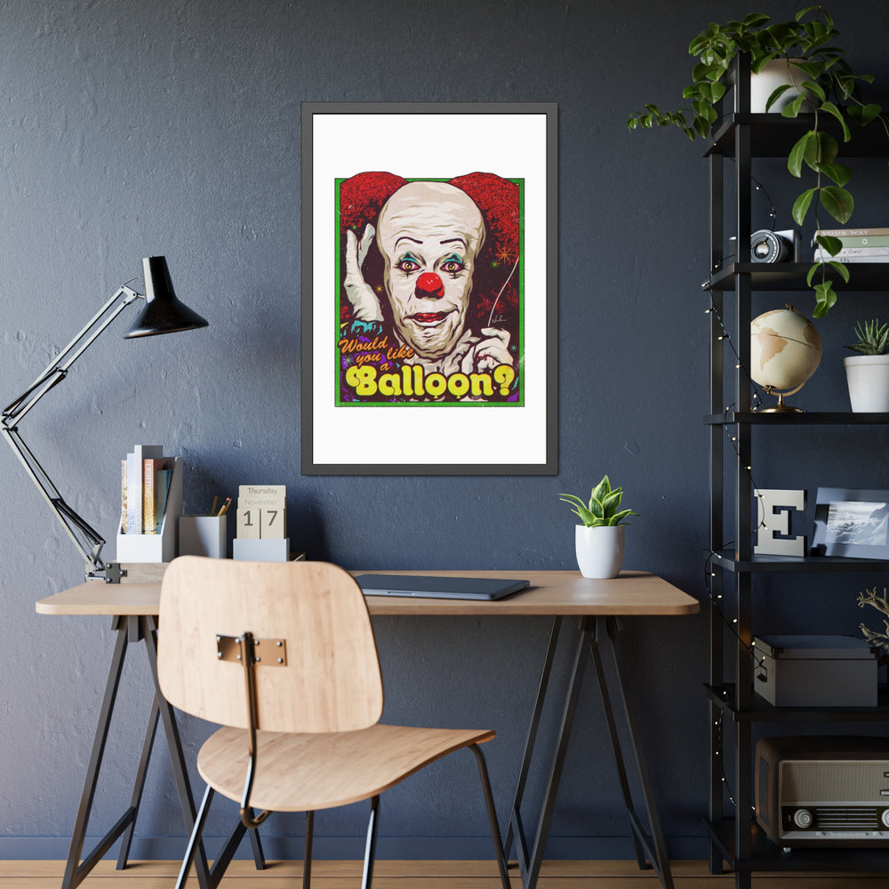 Would You Like A Balloon? - Framed Paper Posters