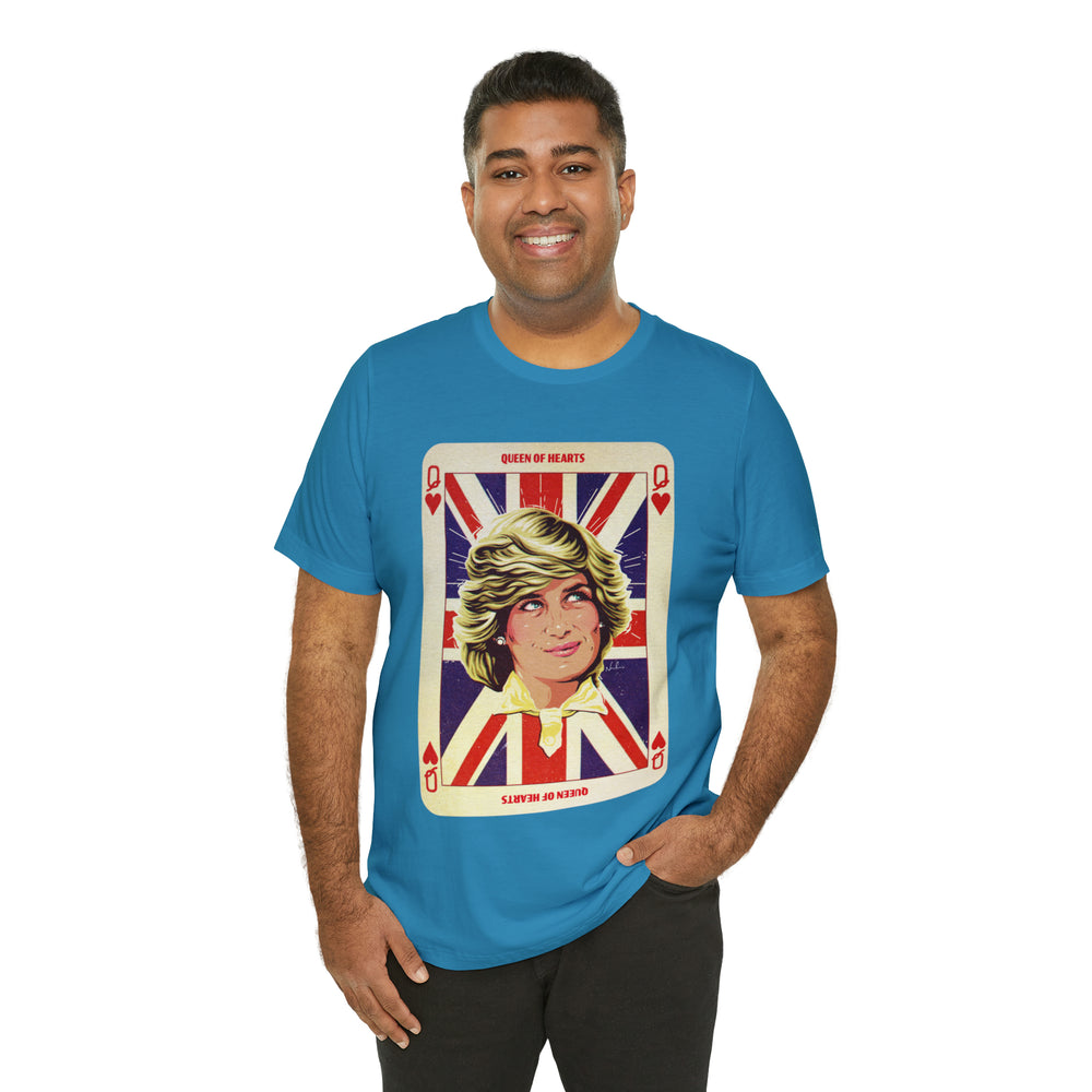 Queen Of Hearts [UK-Printed] - Unisex Jersey Short Sleeve Tee