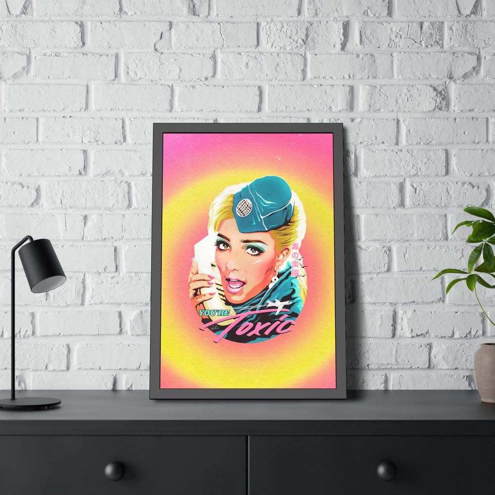 TOXIC [Coloured-BG] - Framed Paper Posters