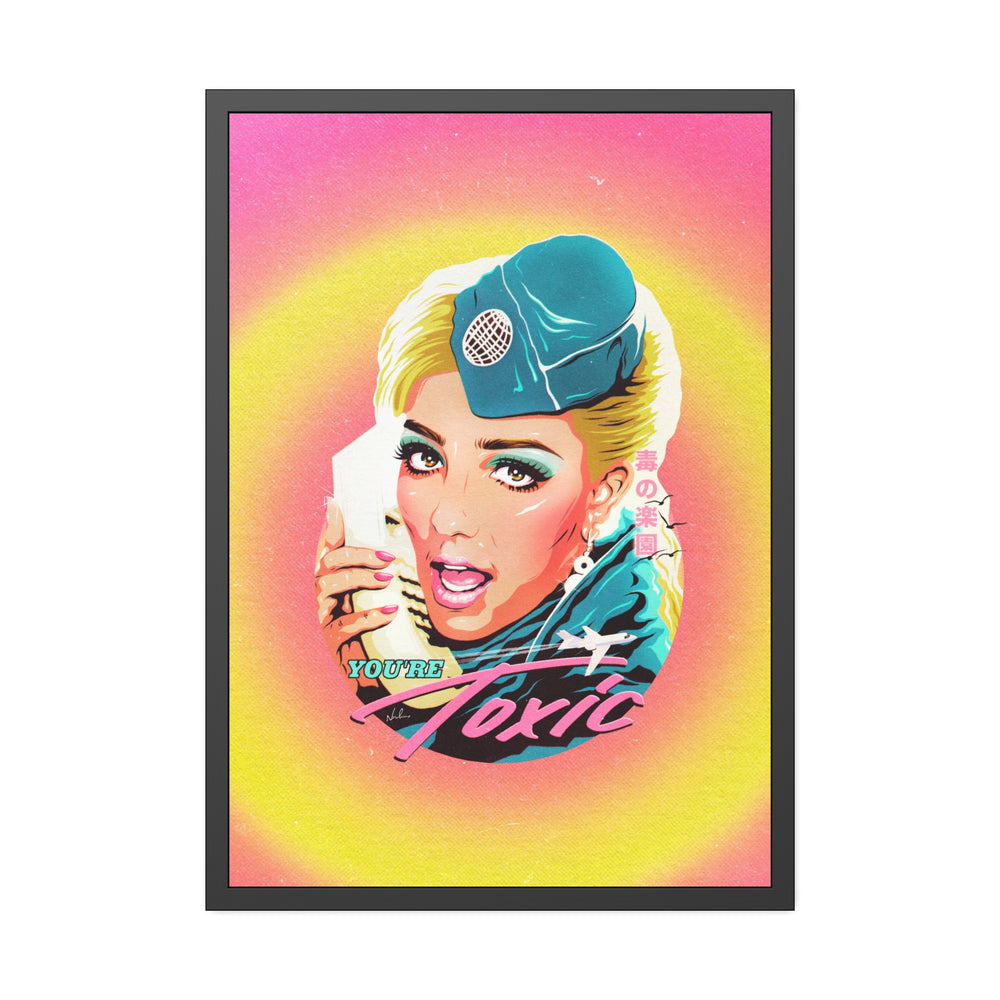 TOXIC [Coloured-BG] - Framed Paper Posters