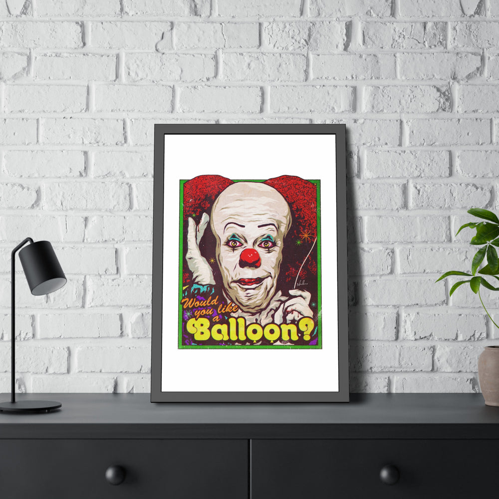 Would You Like A Balloon? - Framed Paper Posters