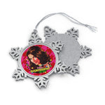 Feliz Microwahvey [US-Printed] - Pewter Snowflake Ornament