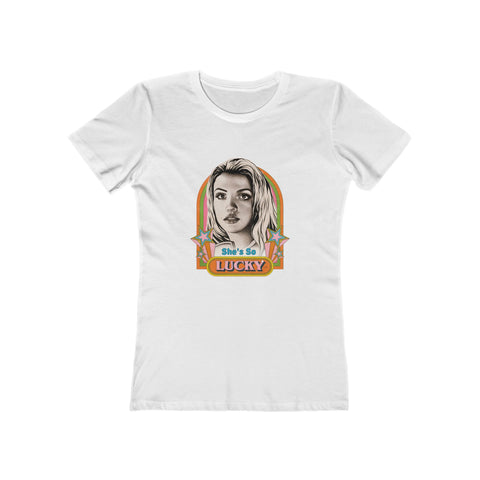 She's So Lucky [Australian-Printed] - Women's The Boyfriend Tee