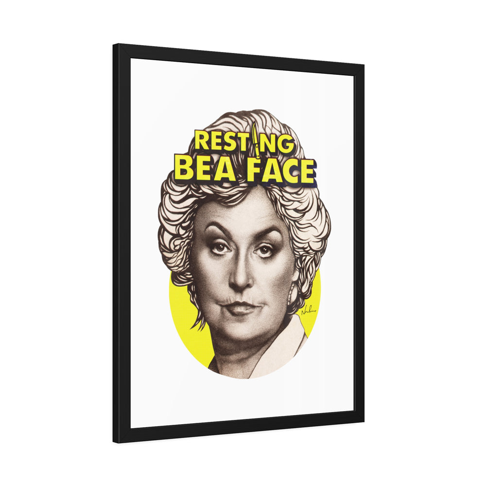 RESTING BEA FACE - Framed Paper Posters