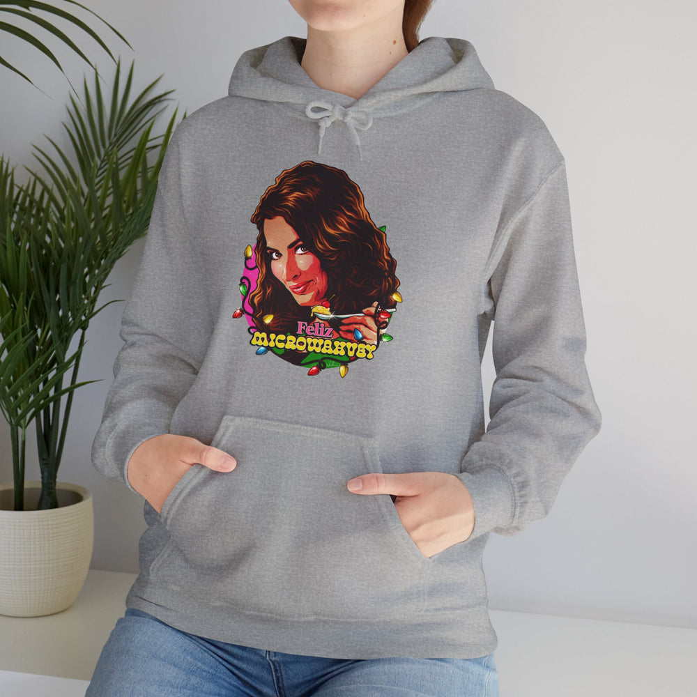 Feliz Microwahvey [US-Printed] - Unisex Heavy Blend™ Hooded Sweatshirt