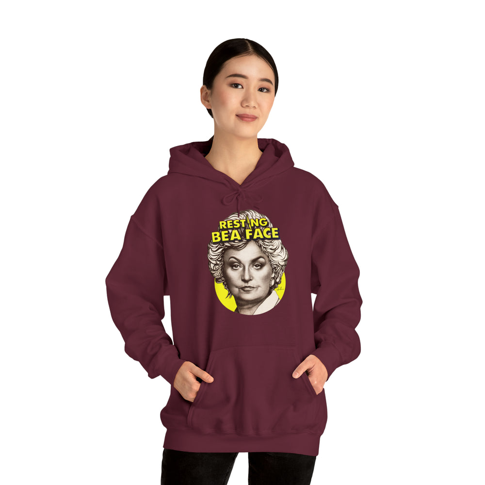 RESTING BEA FACE [Australian-Printed] - Unisex Heavy Blend™ Hooded Sweatshirt