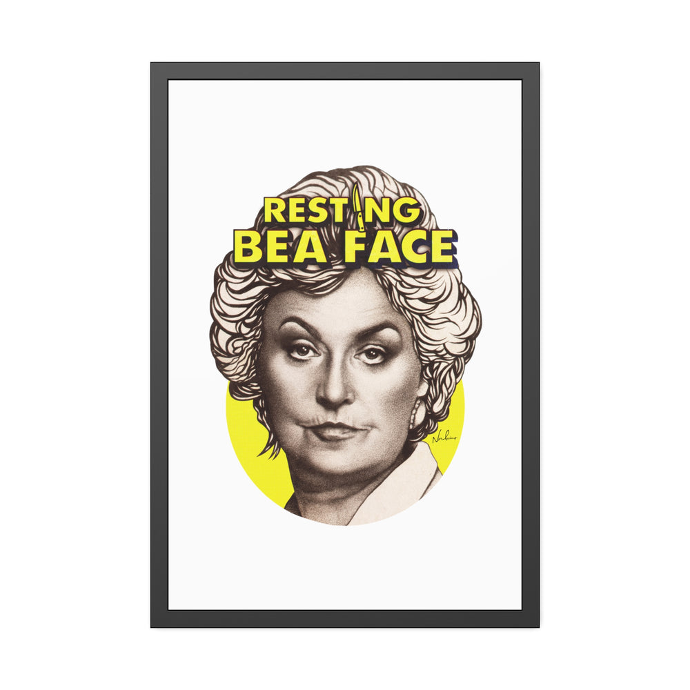 RESTING BEA FACE - Framed Paper Posters