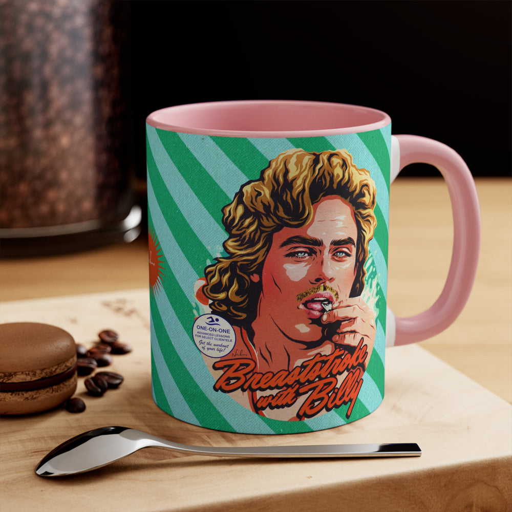 Breaststroke With Billy - 11oz Accent Mug (Australian Printed)