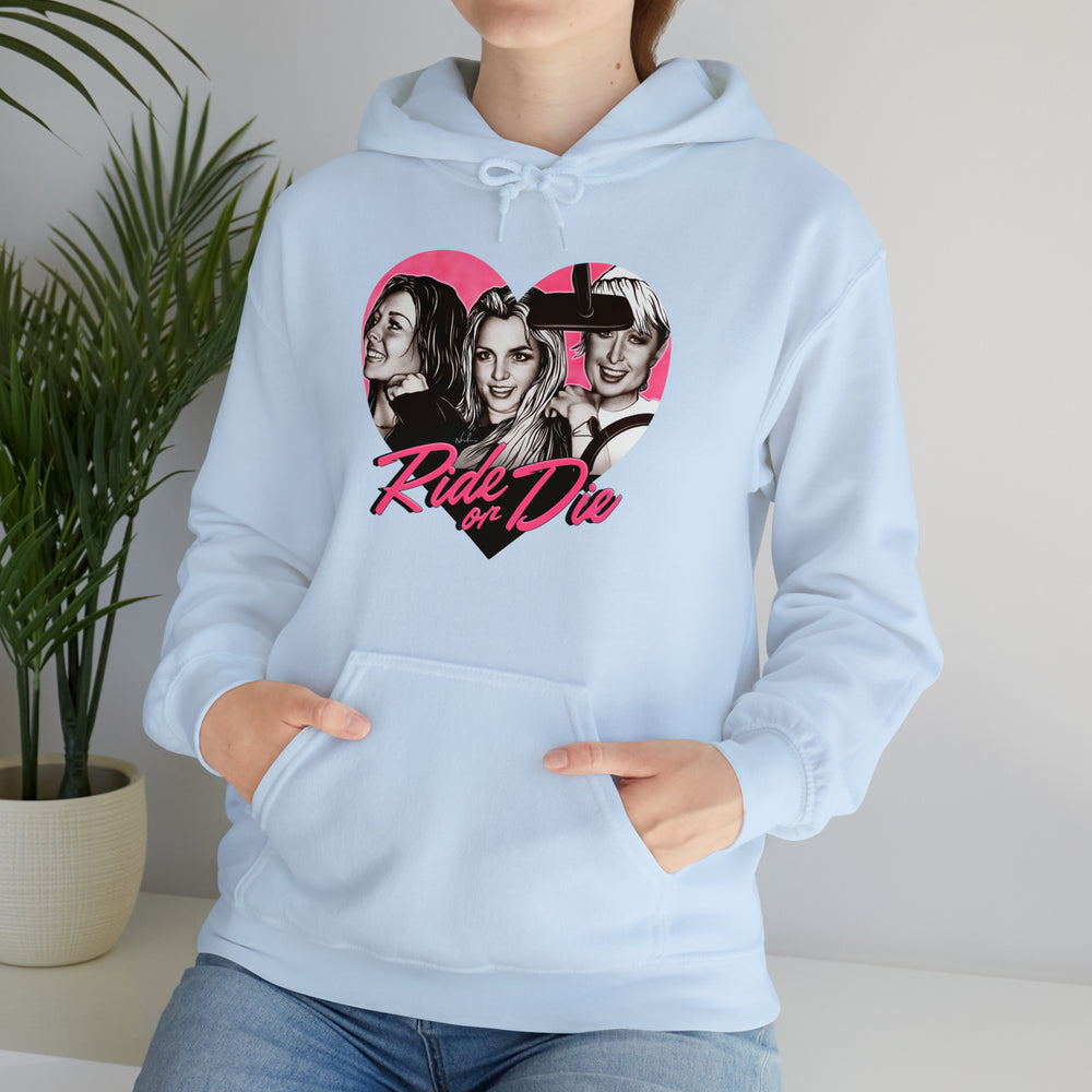 RIDE OR DIE [Australian-Printed] - Unisex Heavy Blend™ Hooded Sweatshirt