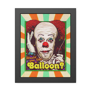 Would You Like A Balloon? [Coloured BG] - Framed Paper Posters