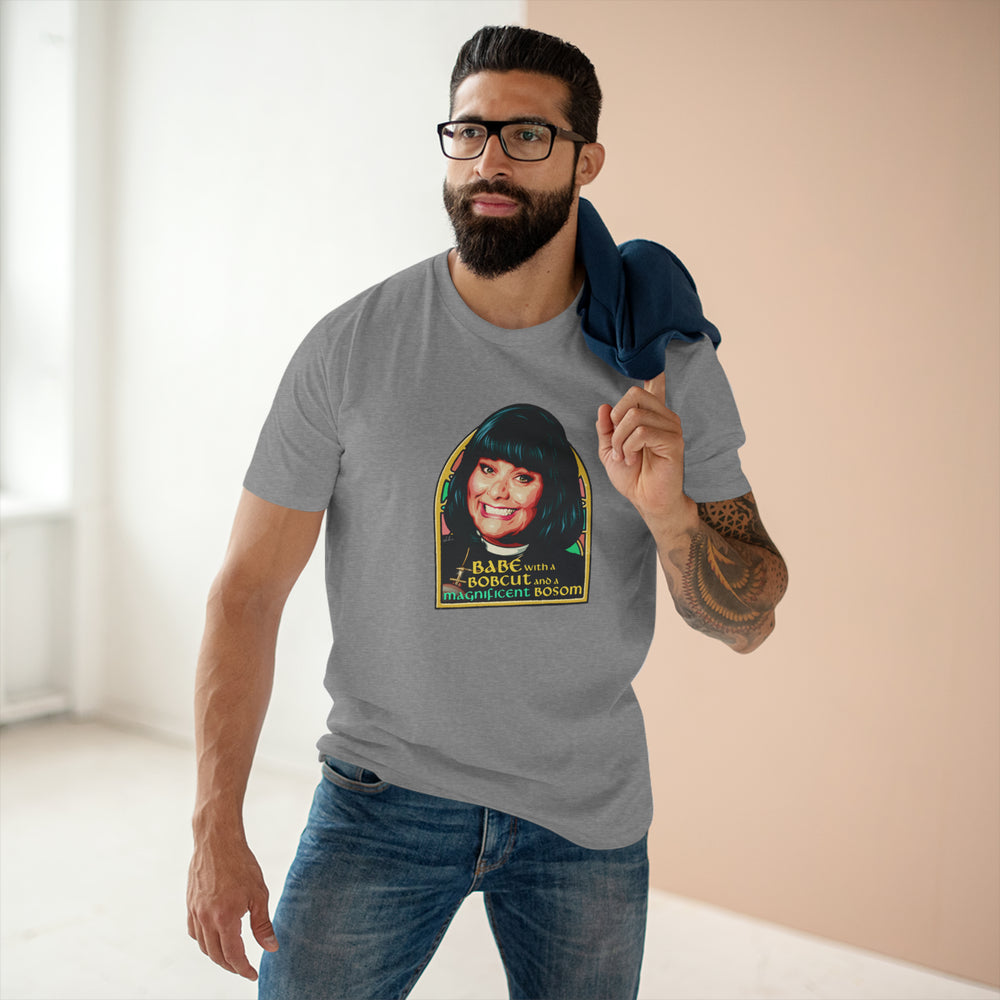 Babe With A Bobcut And A Magnificent Bosom [Australian-Printed] - Men's Staple Tee