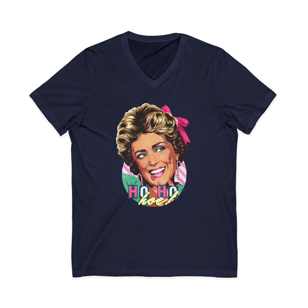HO HO HOE! [US-Printed] - Unisex Jersey Short Sleeve V-Neck Tee