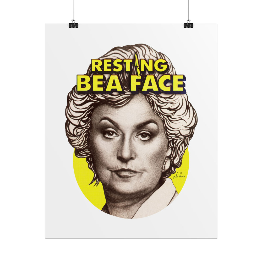 RESTING BEA FACE - Rolled Posters