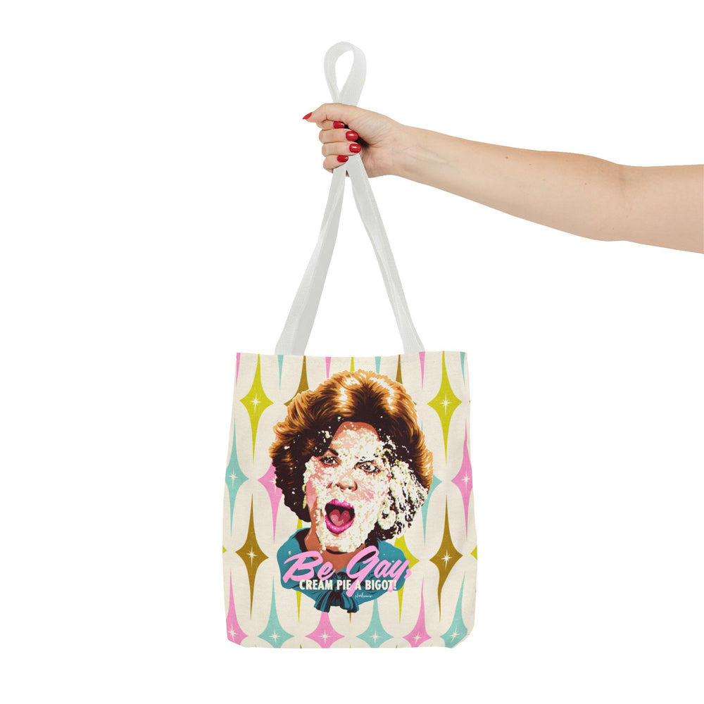 Be Gay, Cream Pie A Bigot! [US-Printed] - Tote Bag (AOP)