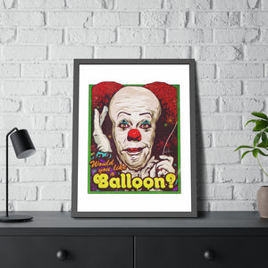 Would You Like A Balloon? - Framed Paper Posters