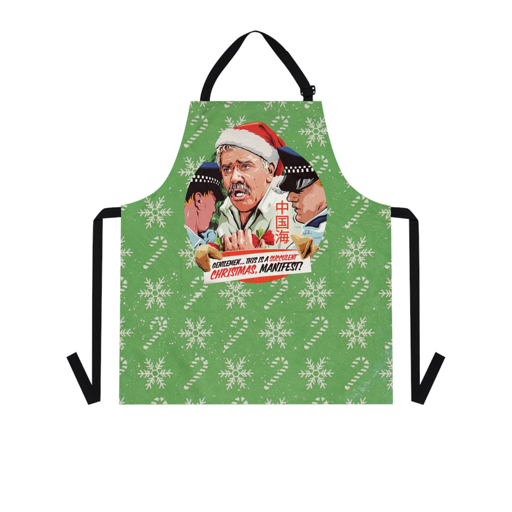 GENTLEMEN... THIS IS A SUCCULENT CHRISTMAS, MANIFEST! - Apron (AOP)